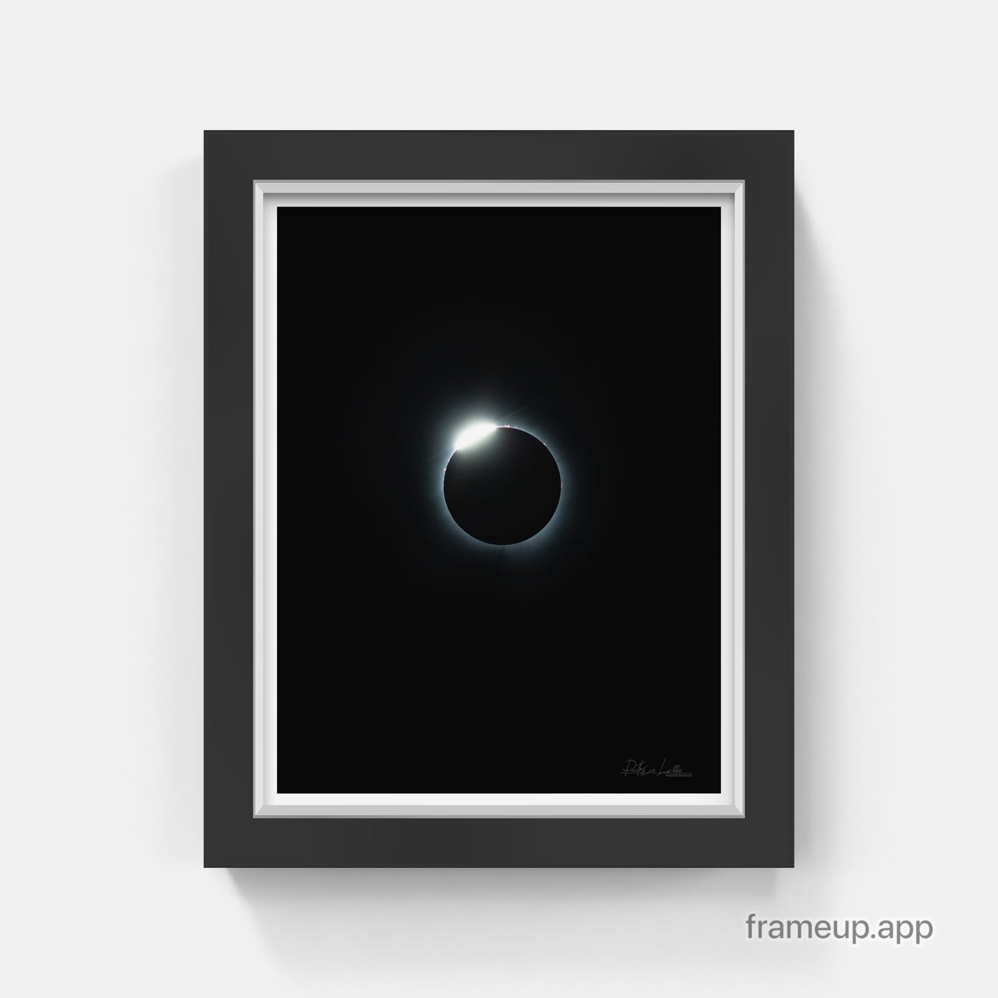 Eclipse 2024 anneau de diamant le debut