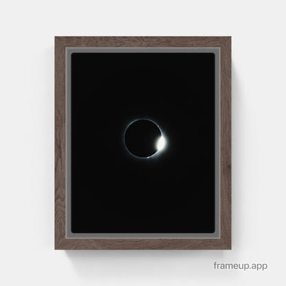 Eclipse 2024 anneau de diamant la fin