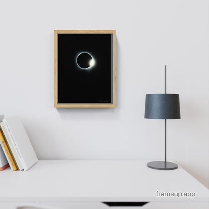 Eclipse 2024 anneau de diamant la fin