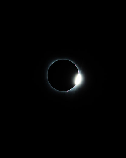 Eclipse 2024 anneau de diamant la fin